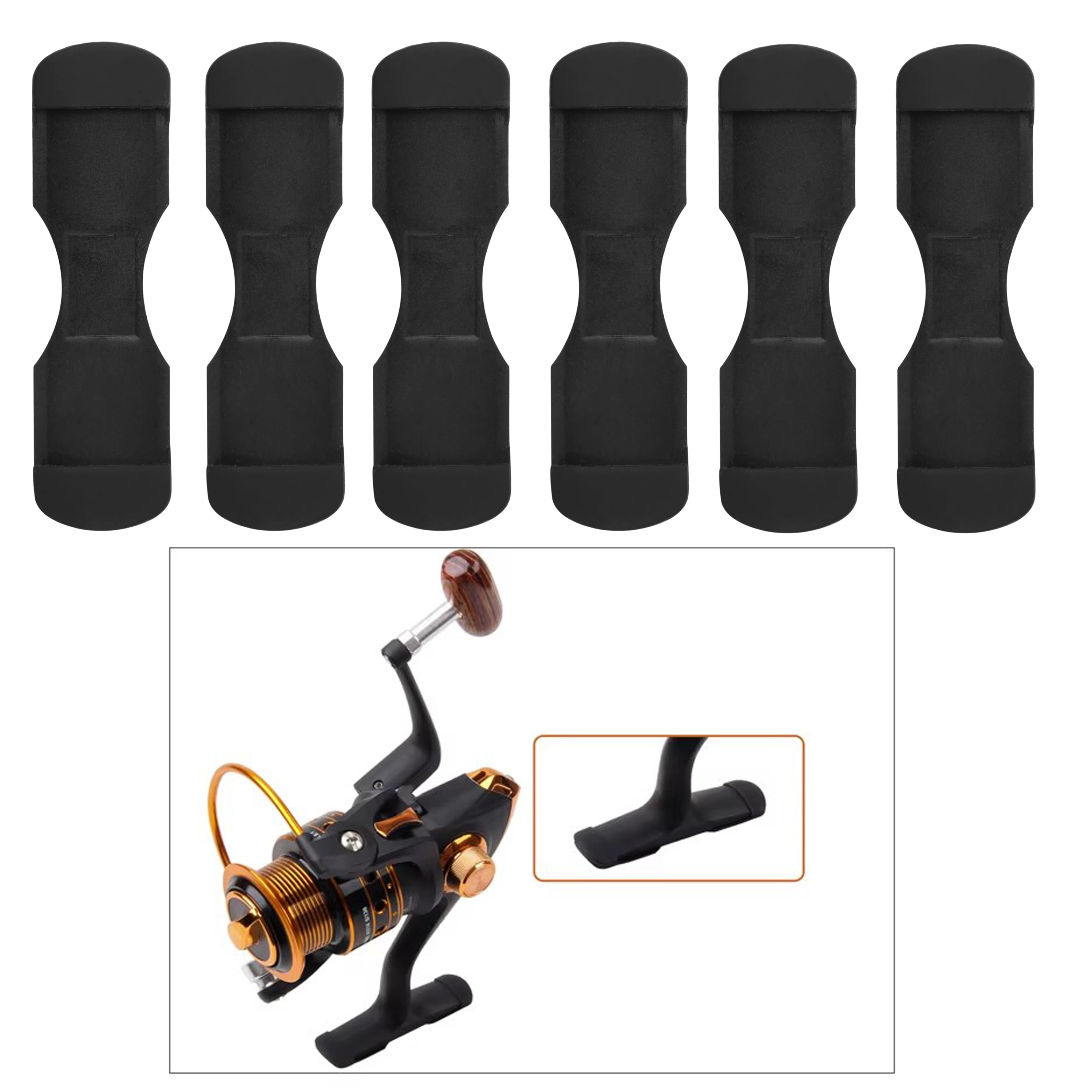 6pcs Black Rubber Fishing Reel – Trolling Reel recenzja i cena