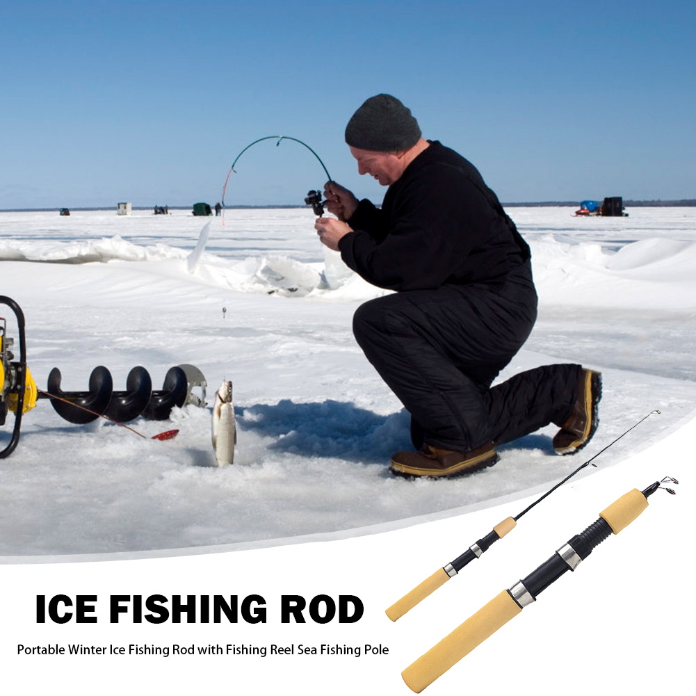Ice Fishing Rod Portable Spinn – Ice Fishing Reel recenzja i cena