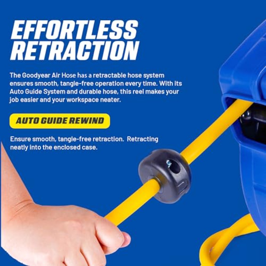 Retractable Air Hose Reel 3/8  – Reel Handle recenzja i cena
