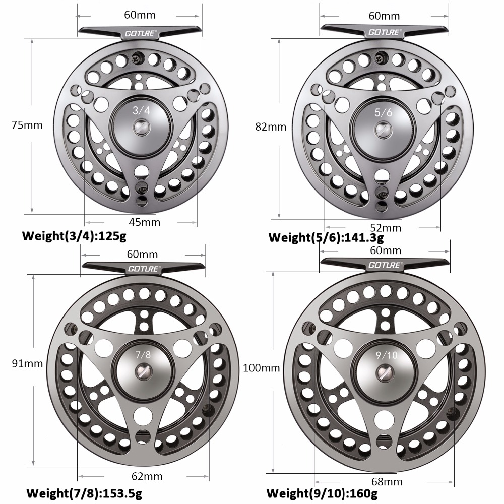 Goture Fly Fishing Reel 3/4 5/ – Reel Spare Spool recenzja i cena